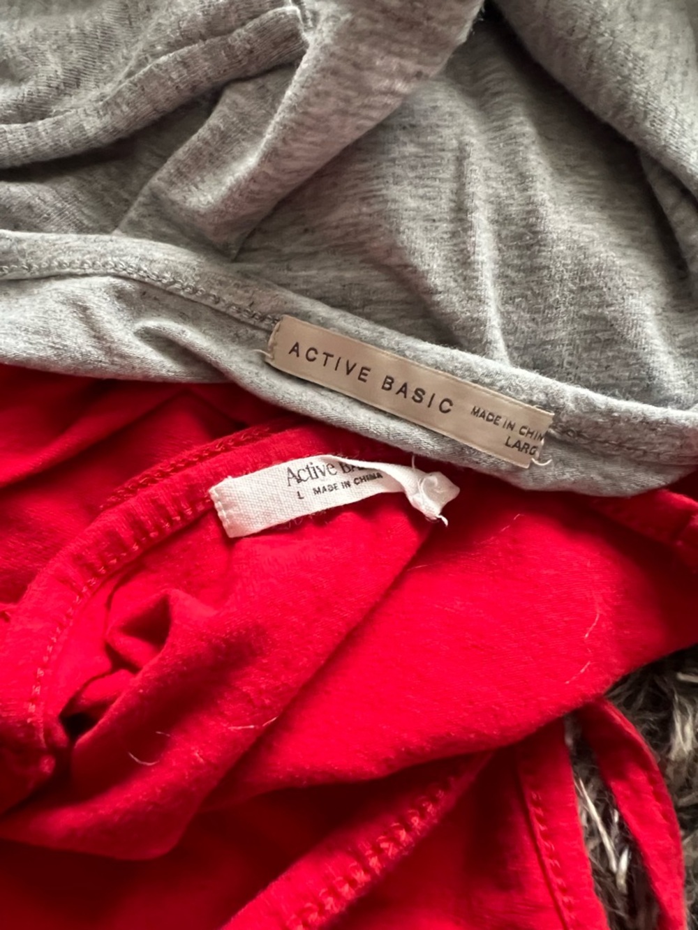 Active Basic Gray and Red Layering Tank Set - Picture 5 of 6